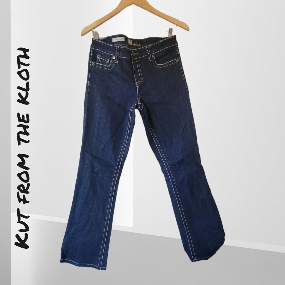 KUT FROM THE KLOTH Farrah Baby Boot Cut Mid‎ Rise 6